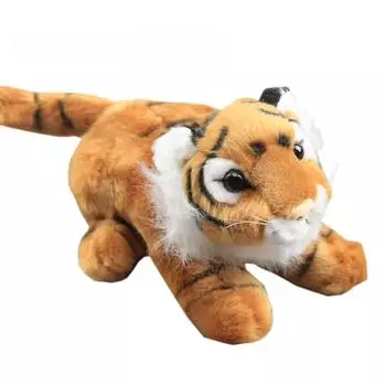 Длина 25 см Бело-коричневый тигр плюшевые игрушки мягкие игрушки кавайные модные детские игрушки подарок диван украшения мягкие куклы
