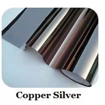 Длина 2/3/5 метра Зеркальная оконная пленка Изоляция Солнечные наклейки УФ-отражающие односторонние оконные тонировки Конфиденциальность Украшения для стекла 40x100 cm