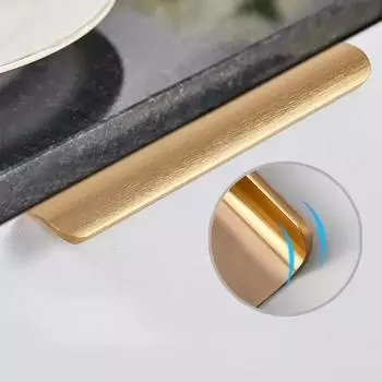 Длина 300/120 мм, не пробивная невидимая ручка для дверцы шкафа, черная ручка, современная минималистская скрытая ручка для ящика шкафа 200MM чёрный