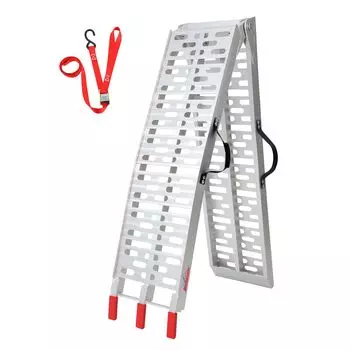 Длина направляющей лестницы Ruedamann Ширина 28 см Грузоподъемность 340 кг Складная алюминиевая направляющая лестницы Легкий склонный велосипед с ручкой Велосипед Лестница Велосипед серебряный