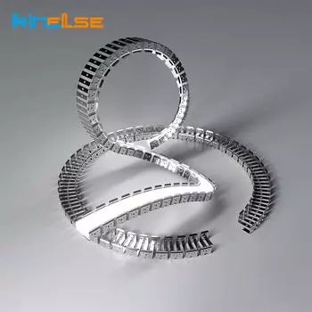 Длина светодиодной неоновой ленты 1-5 м, каркасная пряжка, гибкая силиконовая трубка из нержавеющей стали, фиксированный зажим, линейный держатель света 1m X 1pcs