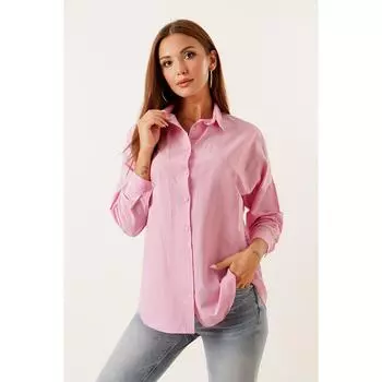 Длинная базовая рубашка оверсайз