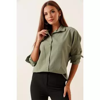 Длинная базовая рубашка оверсайз