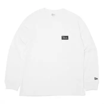 Длинная белая футболка с длинным рукавом XXL LS OS POCKET TEE WHT LABEL [New Era]