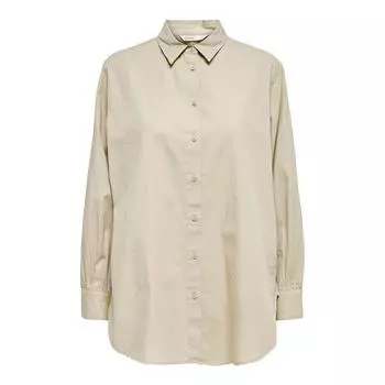 Длинная бежевая рубашка ТОЛЬКО для женщин L бежевый