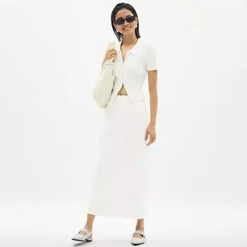 Длинная джинсовая юбка карго GU by Uniqlo