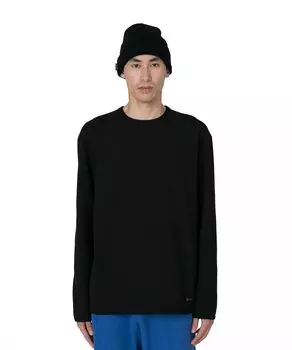 Длинная футболка Dry Waffle с длинным рукавом, размер S, ЧЕРНАЯ, фестивальная походная футболка для активного отдыха [Snow Peak] Футболка SW-25SU010 чёрный