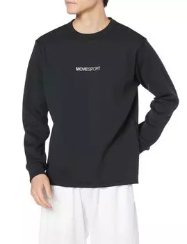 Длинная футболка с длинным рукавом Descente Waffle Crew Neck Hard Stretch MVSP BK S [Move Sports] Футболка SFTECH (DMMWJC22)