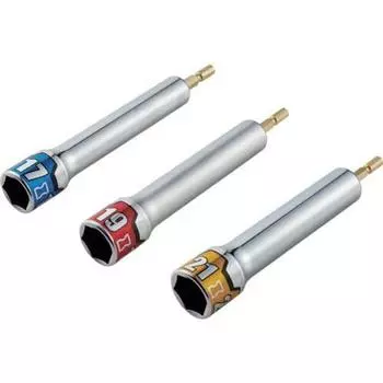 Длинная головка бита Kyoto Machinery для ударного гайковерта Impregnable Power Fit Hex Bit 19 мм (КТК) (ПАУЭРФИТ) БЗП63Л-19