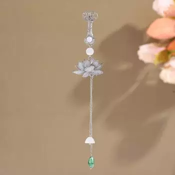 Длинная кисточка для женщин Hanfu Украшение цинковый сплав цинковый сплав ретро-брошь лотос ювелирный подарок брошь в китайском стиле для женщин style 7