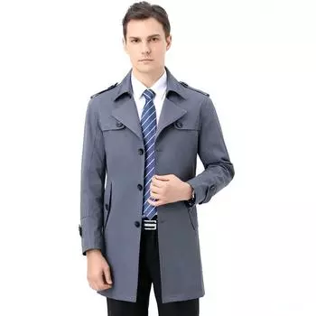 Длинная куртка для мужчин среднего возраста, повседневная, деловая, свободная, для папы, короткая ветровка на весну и осень 170