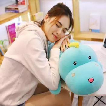 Длинная Милая Плюшевая Игрушка Динозавр Мягкая Мультяшная Животная Мягкая Кукла Подушка Парня Дети Девочка Подарок На День Рождения 80cm