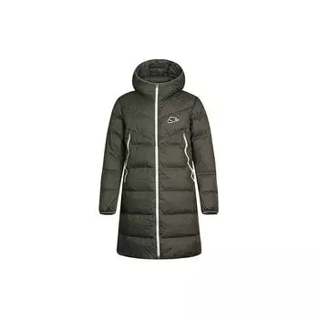 Длинная мужская парка Nike Down-Fill Windrunner Shield, мужская верхняя одежда, зеленый в стиле милитари CU4409-380 L