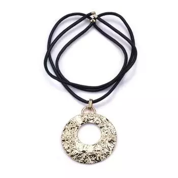 Длинная подвеска из высококачественного сплава Cold Wind, ожерелье, преувеличенная большая круглая металлическая цепочка для свитера