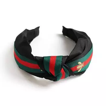 Длинная повязка на голову Wish Bee Knot с широким краем, заколка для волос