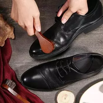 Длинная ручка для чистки и смазки щетки для полировки обуви из конского волоса набор щеток для ухода за кожаной обувью и ботинками аппликаторы для чистки