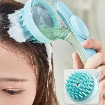 Длинная ручка для мытья шампуня Щетка для ванны Массаж головы Пресс для выдачи расческа Пилинг тела Расческа Инструменты для укладки волос
