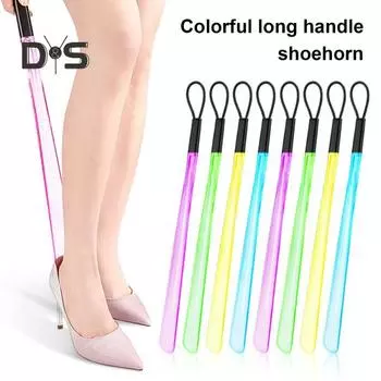 Длинная ручка для обуви с петлей для подвешивания для беременных женщин, мужчин, детей, пожилых людей, сапог, повседневная спортивная обувь, помощник, длинная палка для одевания зелёный
