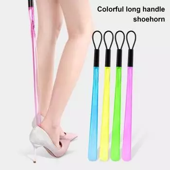 Длинная ручка для обуви с петлей для подвешивания для беременных женщин, мужчин, детей, пожилых людей, сапог, повседневная спортивная обувь, помощник, длинная палка для одевания синий