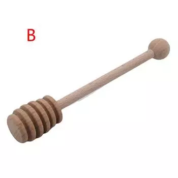 Длинная ручка для размешивания кофе деревянная палочка для меда чайная ложка кухонные принадлежности B