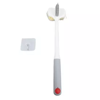 Длинная ручка для щетки для ног, удобная массажная многофункциональная ручная щетка для пальцев ног для удаления мертвых лыж