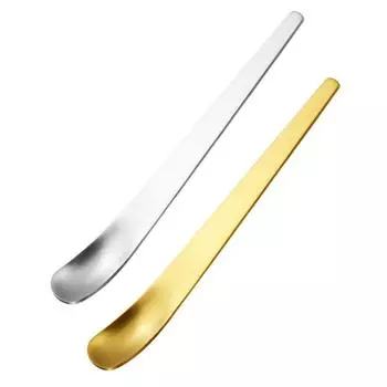Длинная ручка для смешивания чайной ложки для смешивания квадратных ложек из нержавеющей стали для кухни коктейль мороженого молочный коктейль кофе серебряный