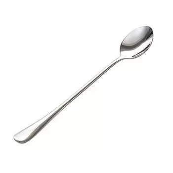 Длинная ручка из нержавеющей стали, ложка для чая, кофе, коктейля, мороженого, супа, ложки, столовые приборы 2