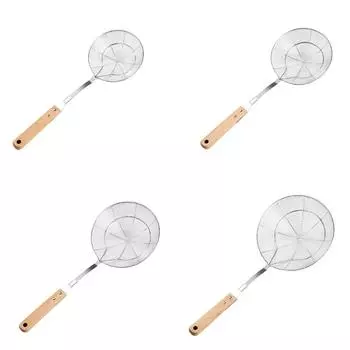 Длинная ручка ложка-сито термостойкий половник-шумовка для приготовления и жарки многофункциональный кухонный инструмент