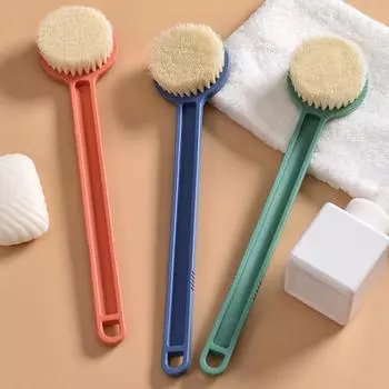 Длинная ручка щетка для ванны отшелушивающий скраб скраб для тела массажная щетка для спины щетка для душа губка отшелушивающий очиститель чистящие средства для ванны жёлтый