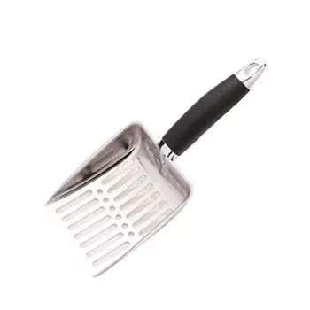 Длинная ручка совок для кошачьего туалета большой металлический совок для кошачьего туалета с глубокой лопатой инструмент для чистки лотков для домашних животных товары для животных