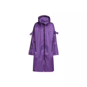 Длинная спортивная куртка с принтом логотипа Adidas X Stella McCartney, женские куртки, фиолетовые, HG6888 S