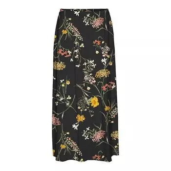Длинная струящаяся юбка с крупными цветами и разрезом Женская VERO MODA