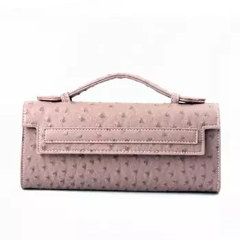 Длинная сумка-клатч с рисунком страуса, сумка-тоут из искусственной кожи для вечеринок, высококачественные дизайнерские сумки Ins Trendy Bag