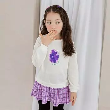 Длинная толстовка Lilypuri Fruits Фиолетовая Purple/110