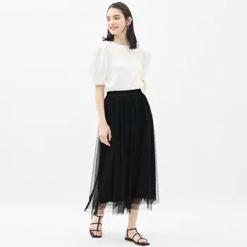 Длинная юбка из тюля GU by Uniqlo Z