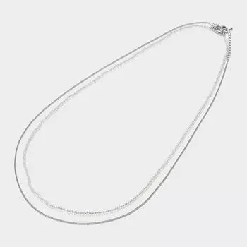 Длинное колье GU by Uniqlo из бусин-лариетов