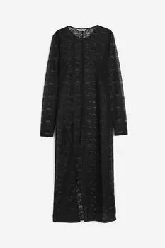 Длинное кружевное платье