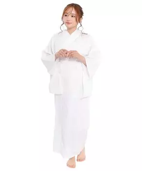 Длинное летнее моющееся прохладное [KYOETSU] Нижнее белье, Нижнее белье, Женский пропуск, Женский (Л, Белый) белый