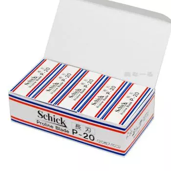 длинное лезвие 20 сменных лезвий x 10 шт. Schick-P20