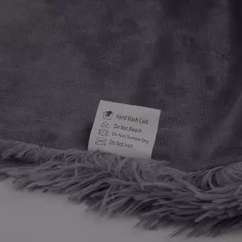 Длинное меховое одеяло. Очень мягкое, длинное, лохматое, из искусственного меха, легкое, теплое, уютное, плюшевое, пушистое. 63 x 79 белый