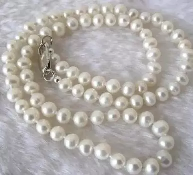 Длинное ожерелье из натурального белого культивированного жемчуга длиной 8-9 мм, завязанное вручную, 20 дюймов