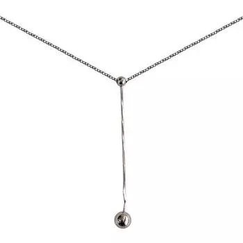 Длинное ожерелье с кисточками и круглыми бусинами с простой индивидуальностью и простым нишевым чувством холодного стиля, цепочка на ключицу для женщин