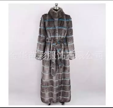 Длинное пальто с талией, осенне-зимний воротник с лацканами, новое искусственное меховое пальто, женская одежда S