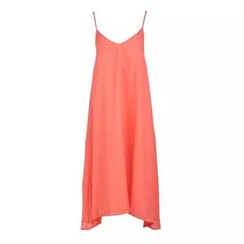 Длинное платье Razzia с v-образным вырезом и фламинго Женский JOSEPH IN S/M пастельный оранжевый