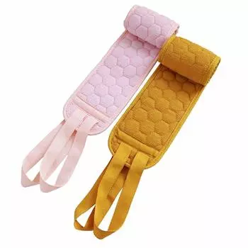 Длинное полотенце для растирания спины, банное полотенце для душа для взрослых, глубоко отшелушивающее полотенце, тканевая накладка для ног, ступней и рук розовый