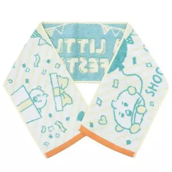 Длинное полотенце Ensky BT21 жаккардовое, тип A LITTLE FESTA 200 x 1100 мм Изготовлено из хлопка 3.SHOOKY прибл.