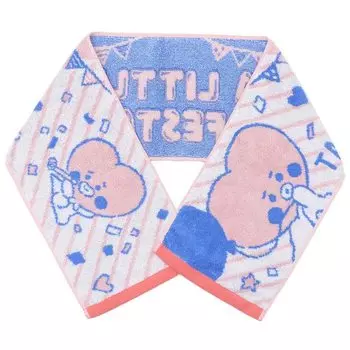 Длинное полотенце Ensky BT21 жаккардовое, тип A LITTLE FESTA 200 x 1100 мм Изготовлено из хлопка 6.TATA прибл.