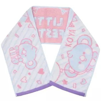 Длинное полотенце Ensky BT21 жаккардовое, тип A LITTLE FESTA 200 x 1100 мм Изготовлено из хлопка 1.KOYA прибл.