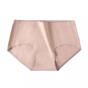 Длинное штапельное хлопковое нижнее белье, хлопковое антибактериальное нижнее белье, удобное нижнее белье со средней талией, дышащее женское нижнее белье M чёрный