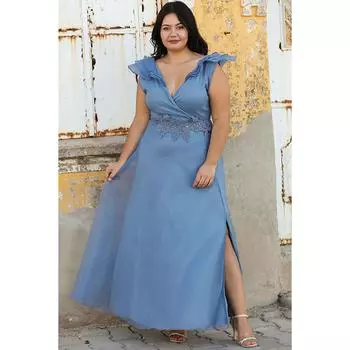 Длинное вечернее платье больших размеров